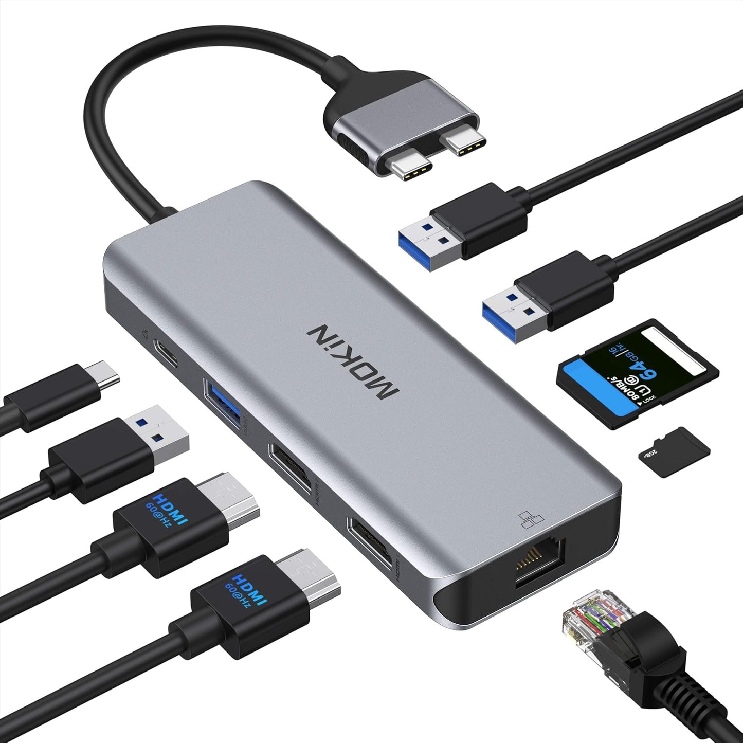 MacBook Pro Docking Station for Dual Monitor Setup and More