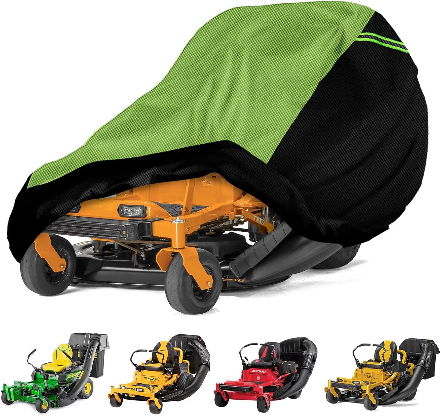 Universal Fit Zero Turn Mower Cover for 60in Decks with Bagger