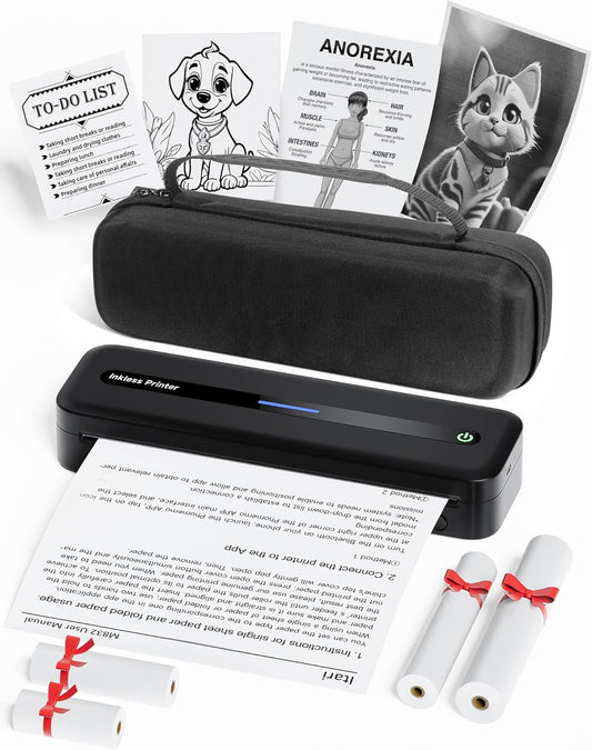 Itari Portable Bluetooth Label Printer: Inkless, Wireless & Versatile!