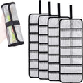 Roll Up Fishing Lure Wraps Set - Durable 6-Pocket Lure Bag
