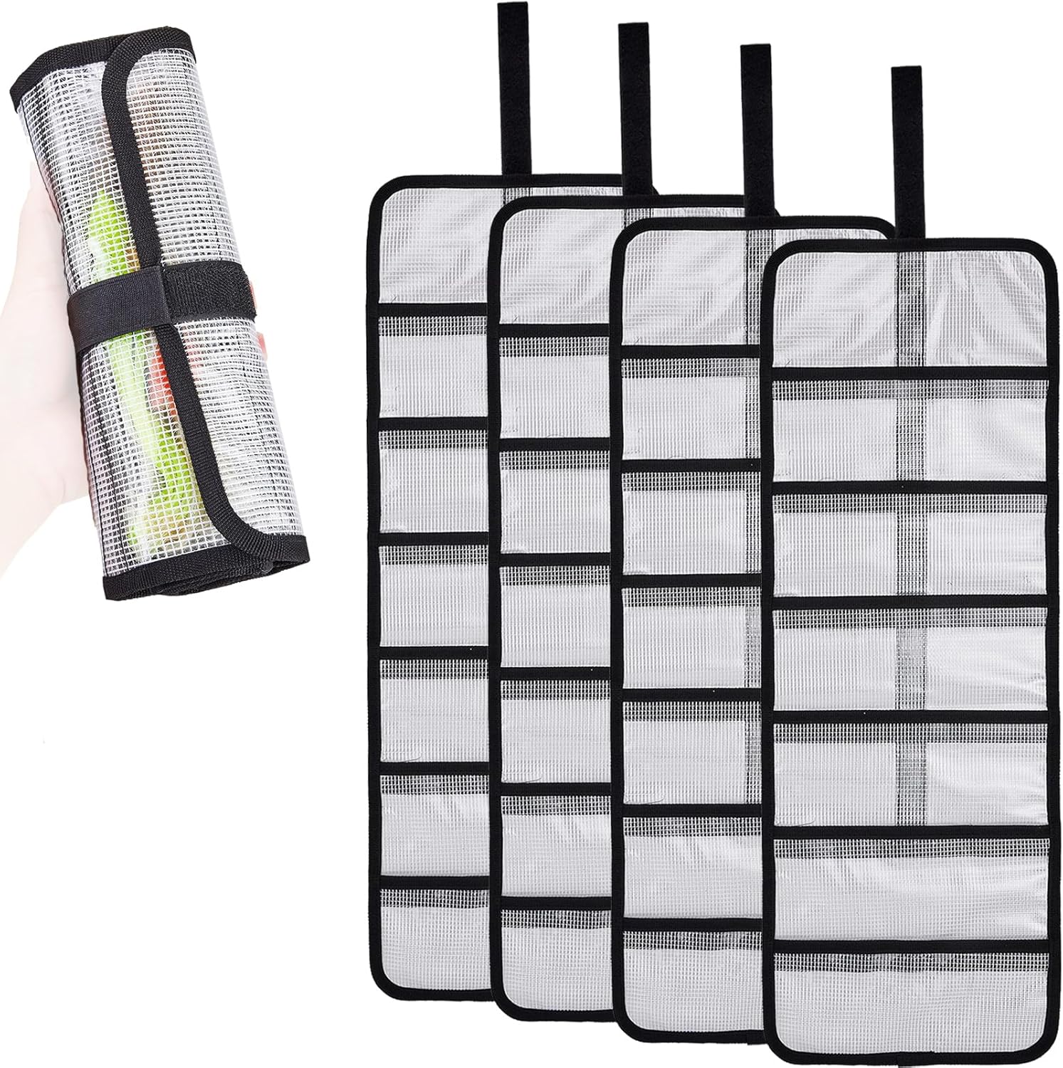 Durable Roll Up Fishing Lure Wraps Set for Tackle Storage