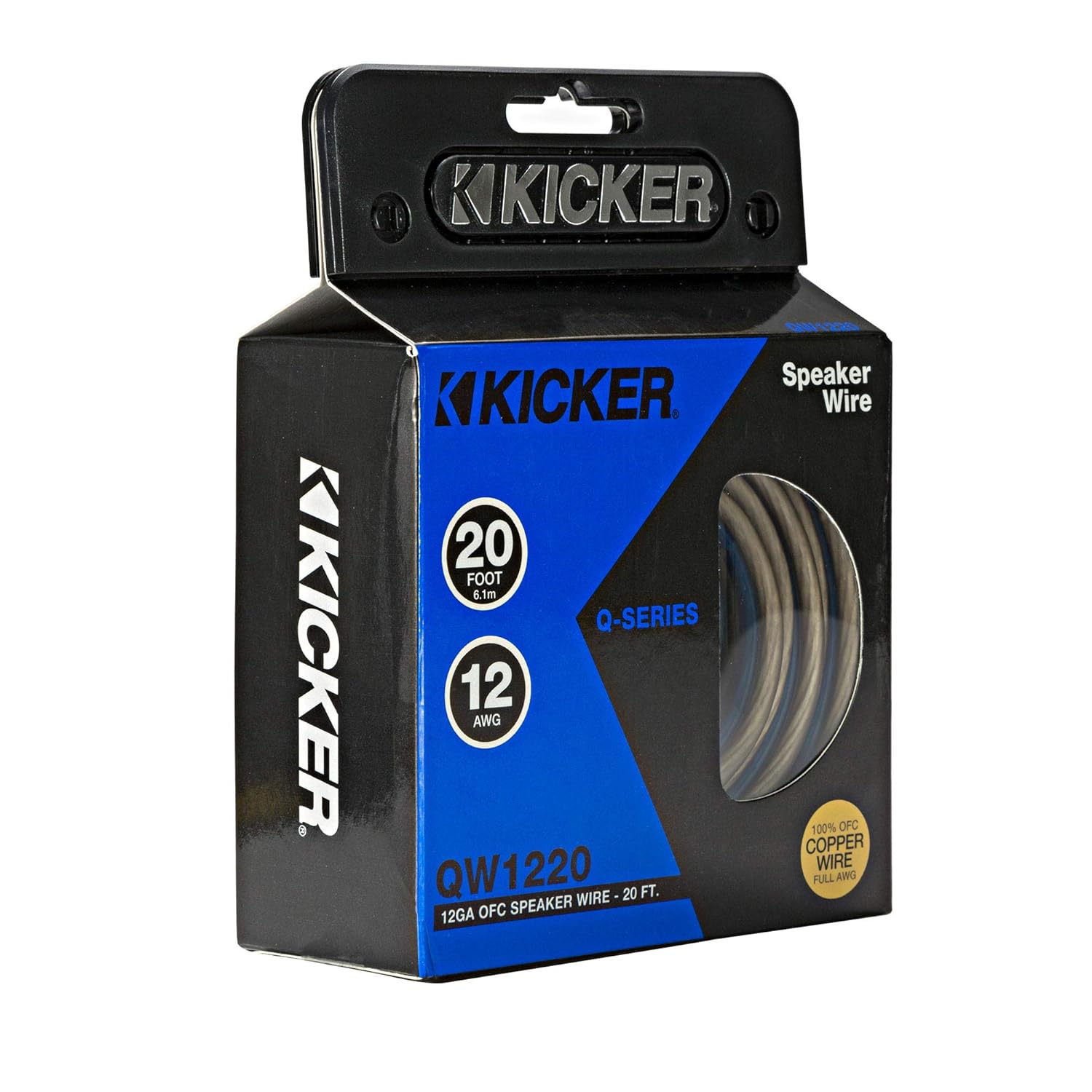 KICKER 46QW1220 Q-Series 12AWG Speaker Wire for Superior Sound