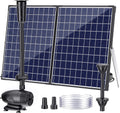 POPOSOAP 55W Solar Water Pump Solar Fountain - Adjustable Flow