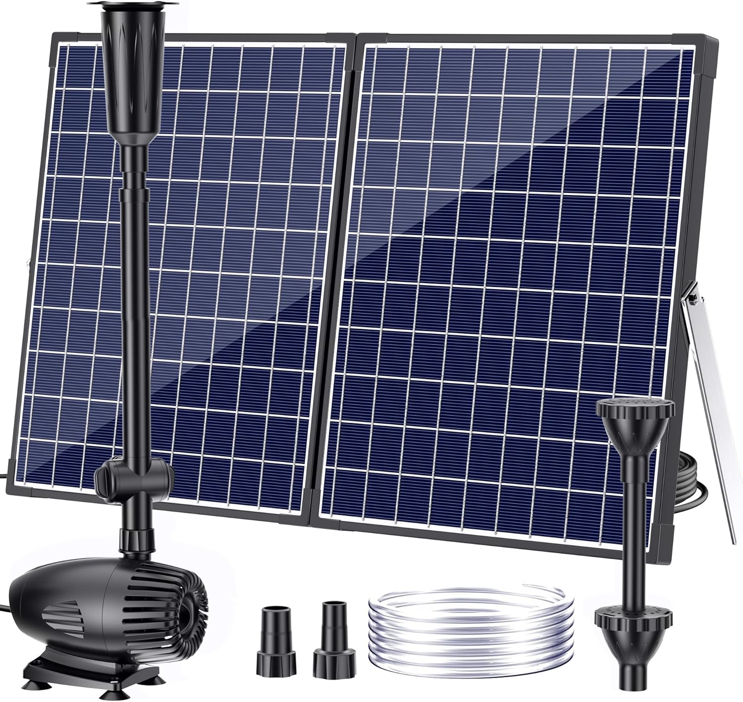 POPOSOAP 55W Solar Water Pump for Ponds and Gardens