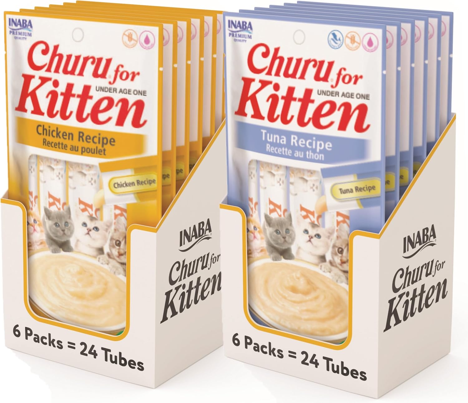 INABA Churu for Kittens: Creamy Puree Treats with DHA & EPA