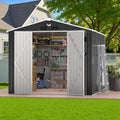 10x12 FT Outdoor Storage Shed Metal Garden Shed - Secure Backyard