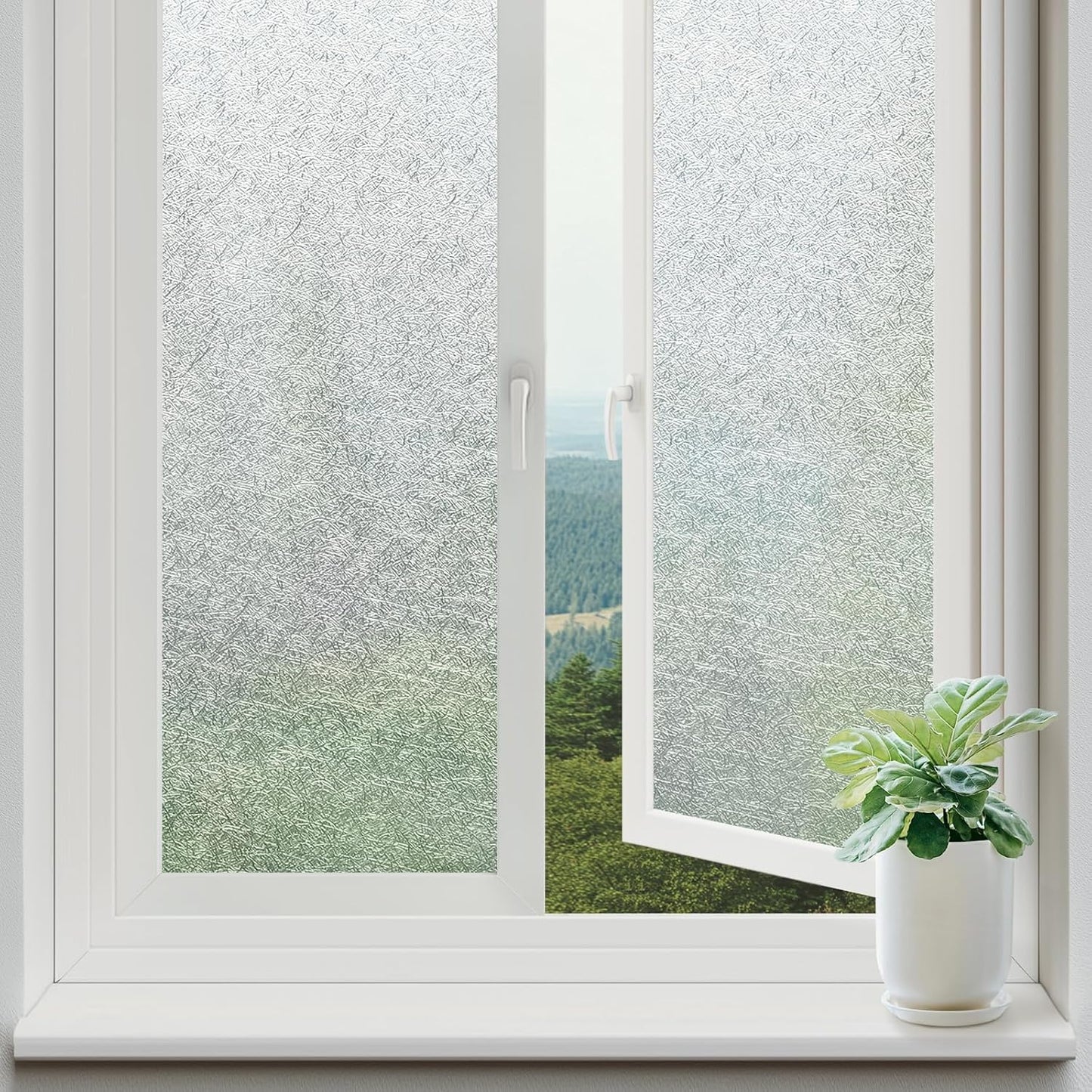 Frosted Glass Film for Privacy and UV Protection - 35.4 x 157.5 in