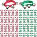 Christmas Wrist Band Jingle Bells 100 Pcs Set - Festive Percussion