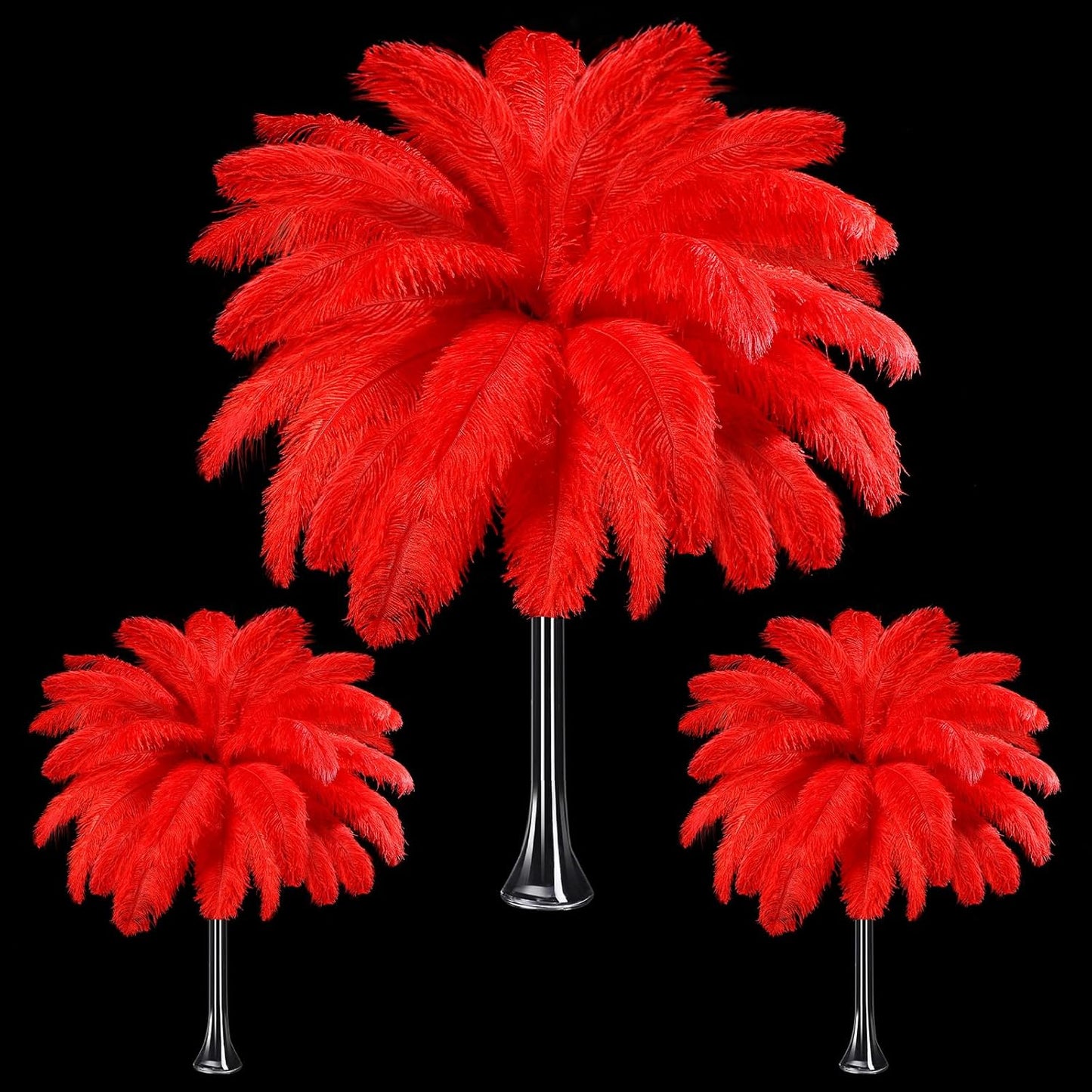 Maitys 90 Pcs Large Natural Ostrich Feathers for Crafting