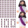 Jesus Pocket Toys 100 Pcs Little Jesus Figures - Colorful Rubber Party