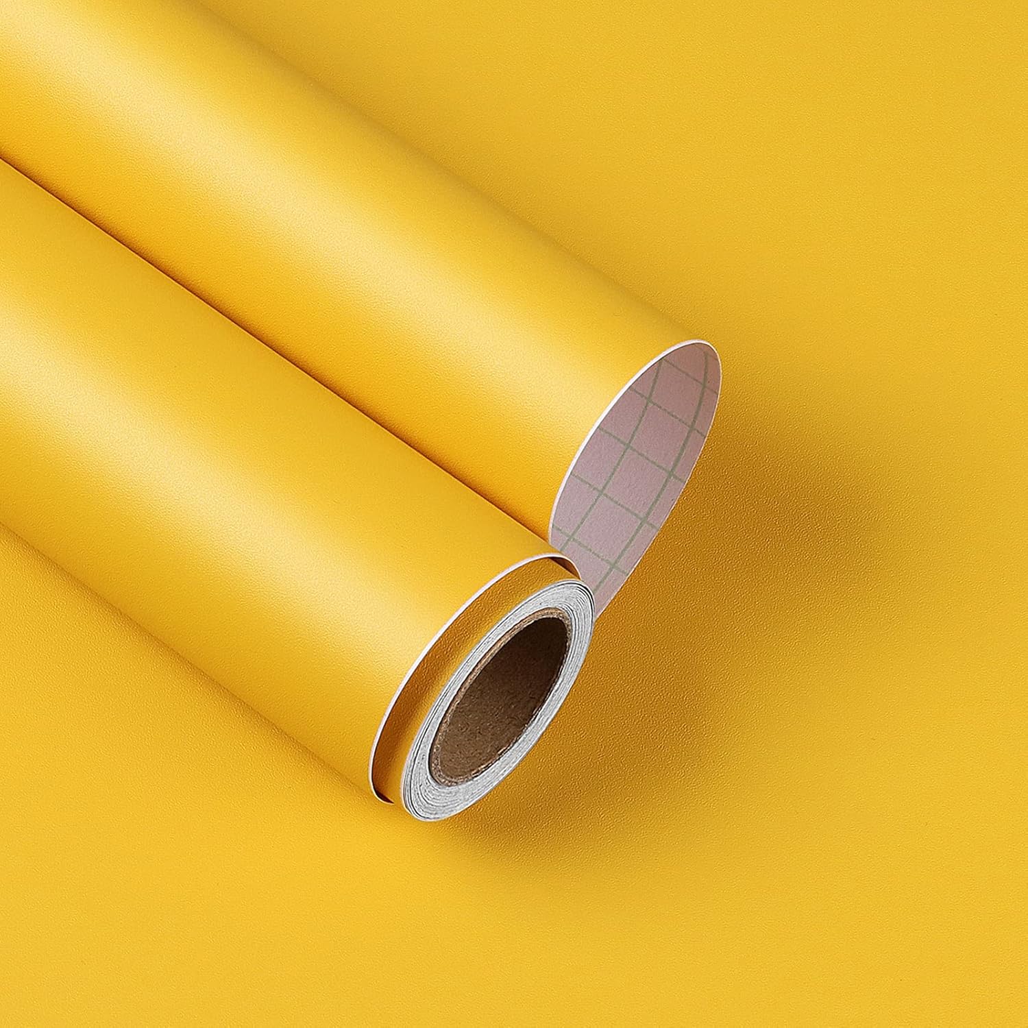 YENHOME Yellow Wallpaper Contact Paper for Cabinets and Drawers