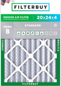 Filterbuy 20x24x4 Air Filter MERV 8 Essential Dust & Allergy Defense