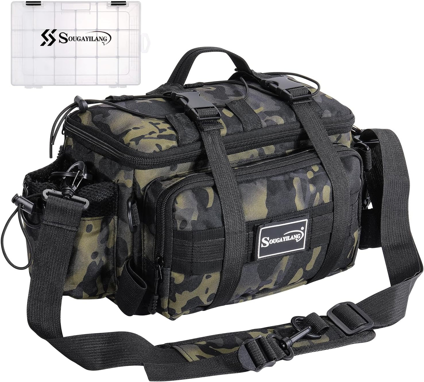 Sougayilang Fishing Bag with 3600 Tray - Ultimate Tackle Storage