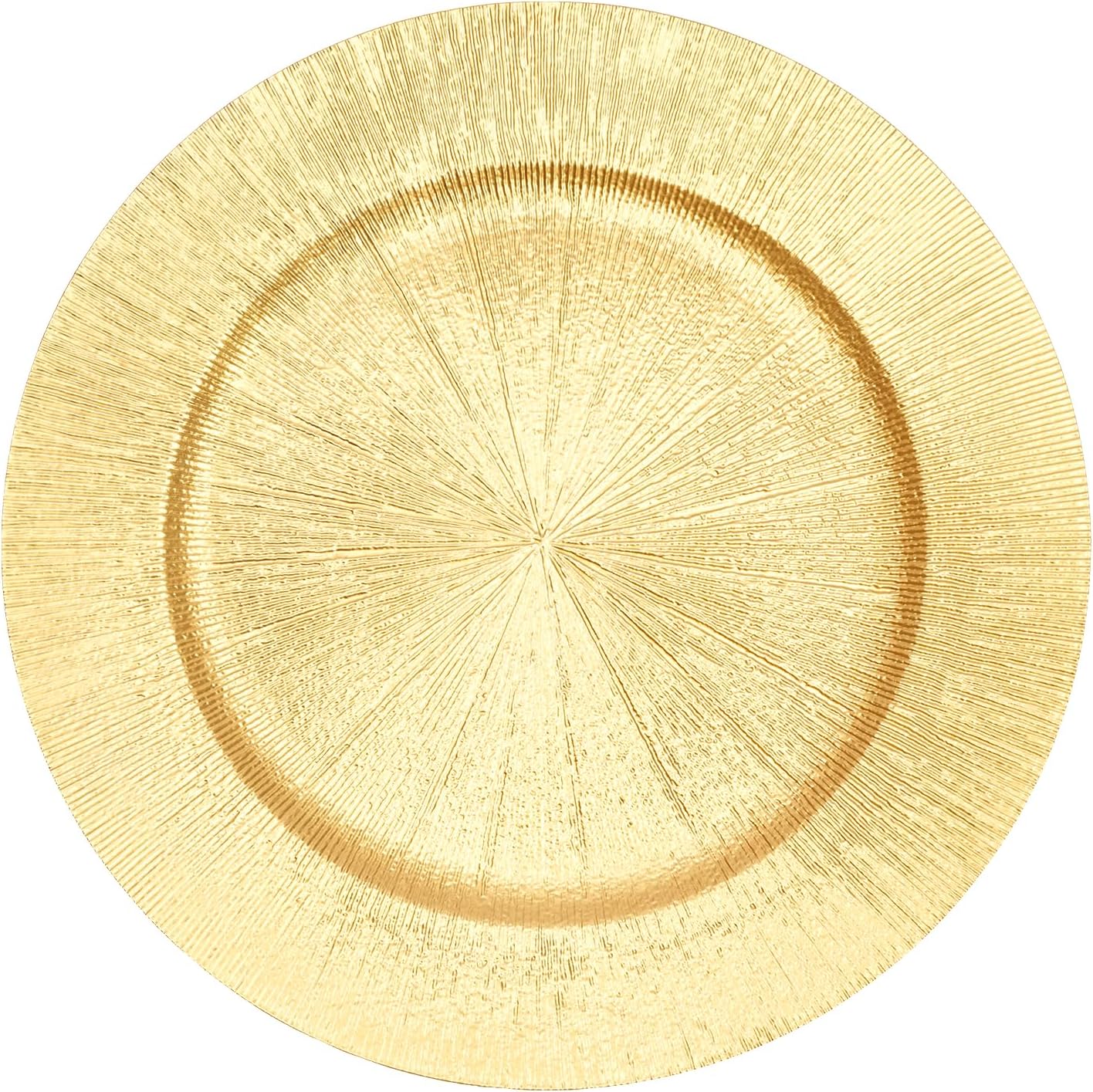 Gold Plastic Chargers - Elegant Dinner Decor