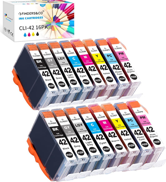 F FINDERS&CO Compatible Ink Cartridges for Canon CLI-42 Printers