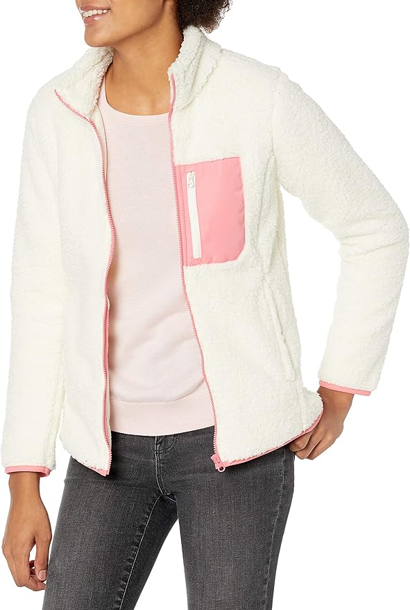 Women's Sherpa Long-Sleeve Mock Neck Full-Zip Jacket Review