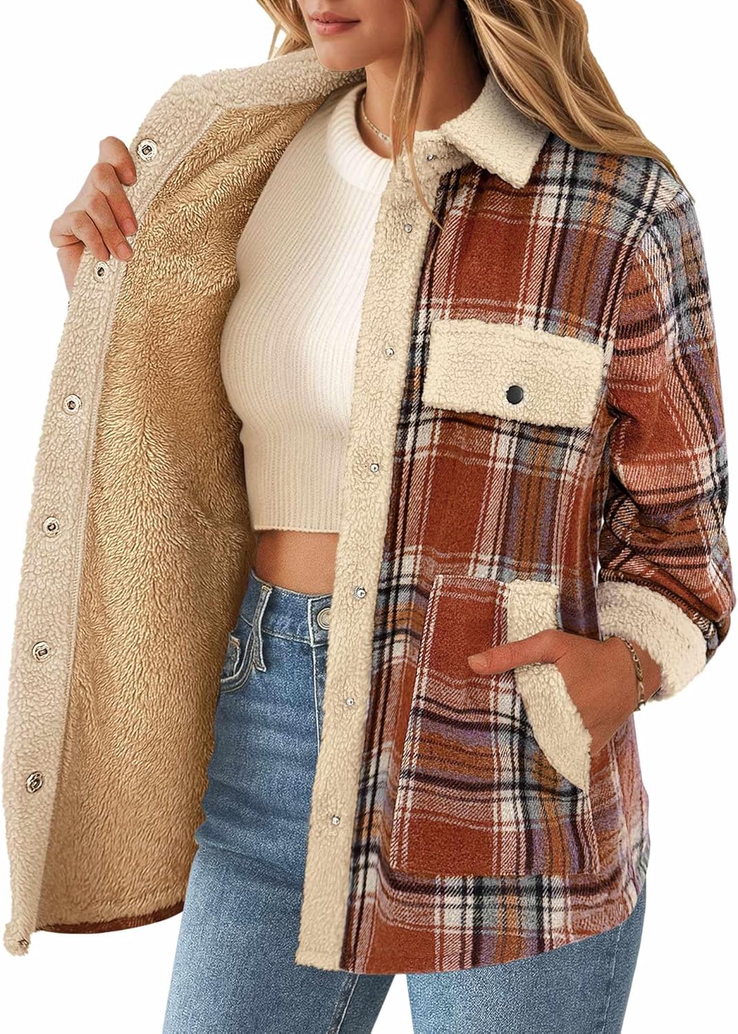Cozy Women's Flannel Jacket for Stylish Fall and Winter Outfits