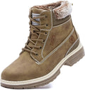 Womens Hiking Snow Winter Boots - Durable PU Ankle Hiking Boots