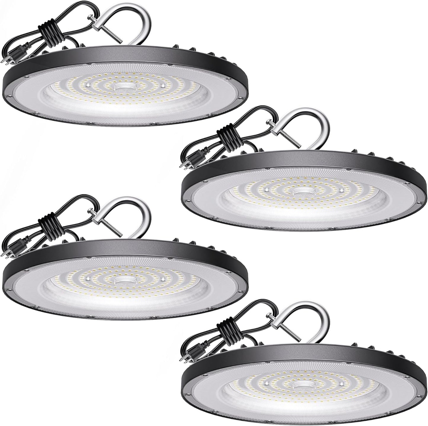 4 Pack UFO LED High Bay Light 150W for Bright Illumination
