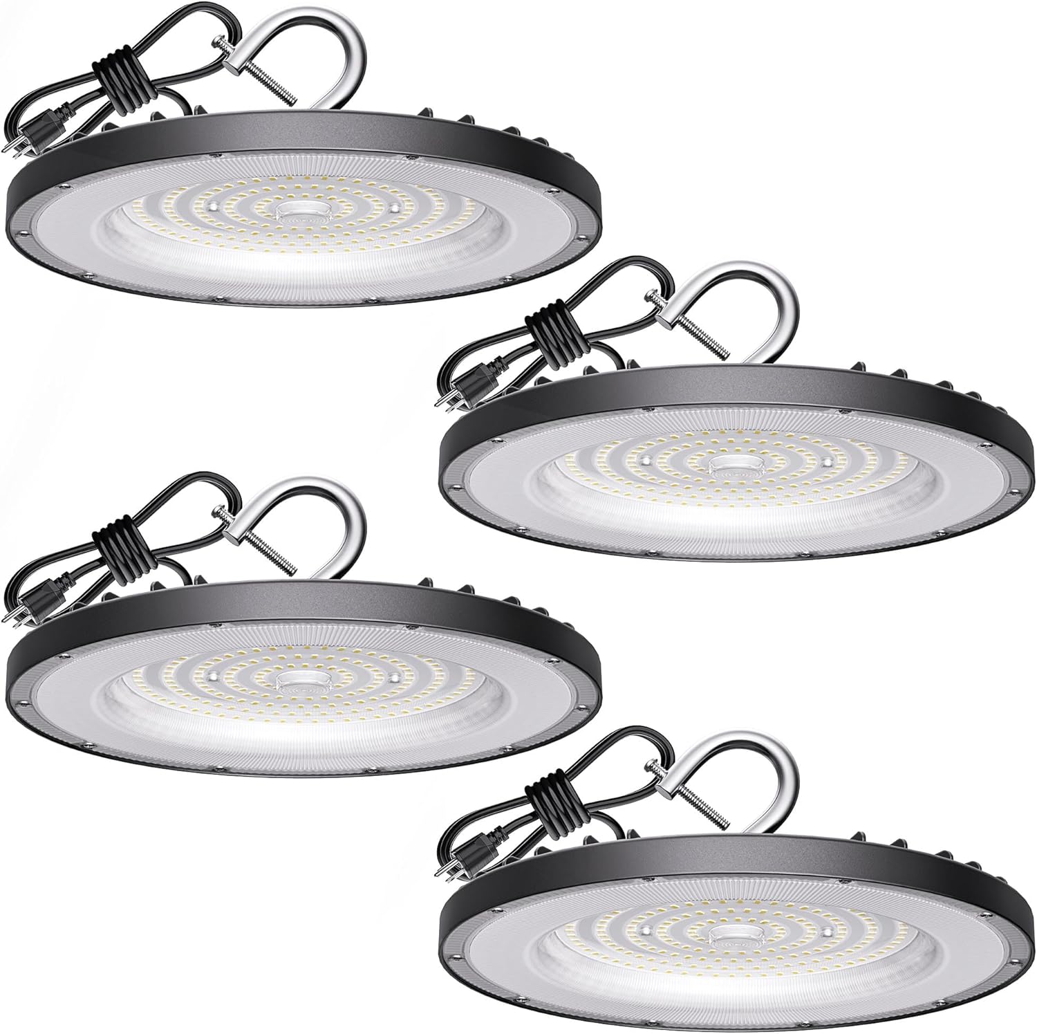 4 Pack UFO LED High Bay Light 150W for Bright Illumination