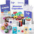 Monster Cupcakes Kit for Kids - Premeasured Baking & STEM Fun