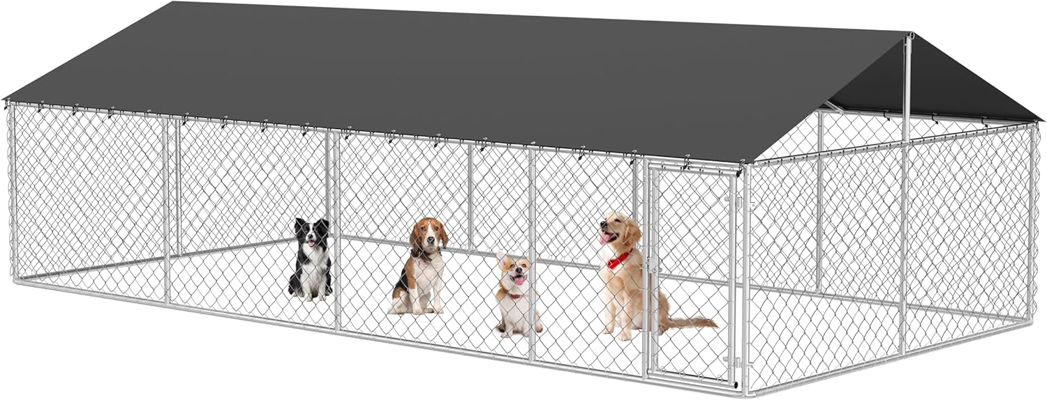 Heavy Duty Outdoor Dog Enclosure for Safe and Spacious Play