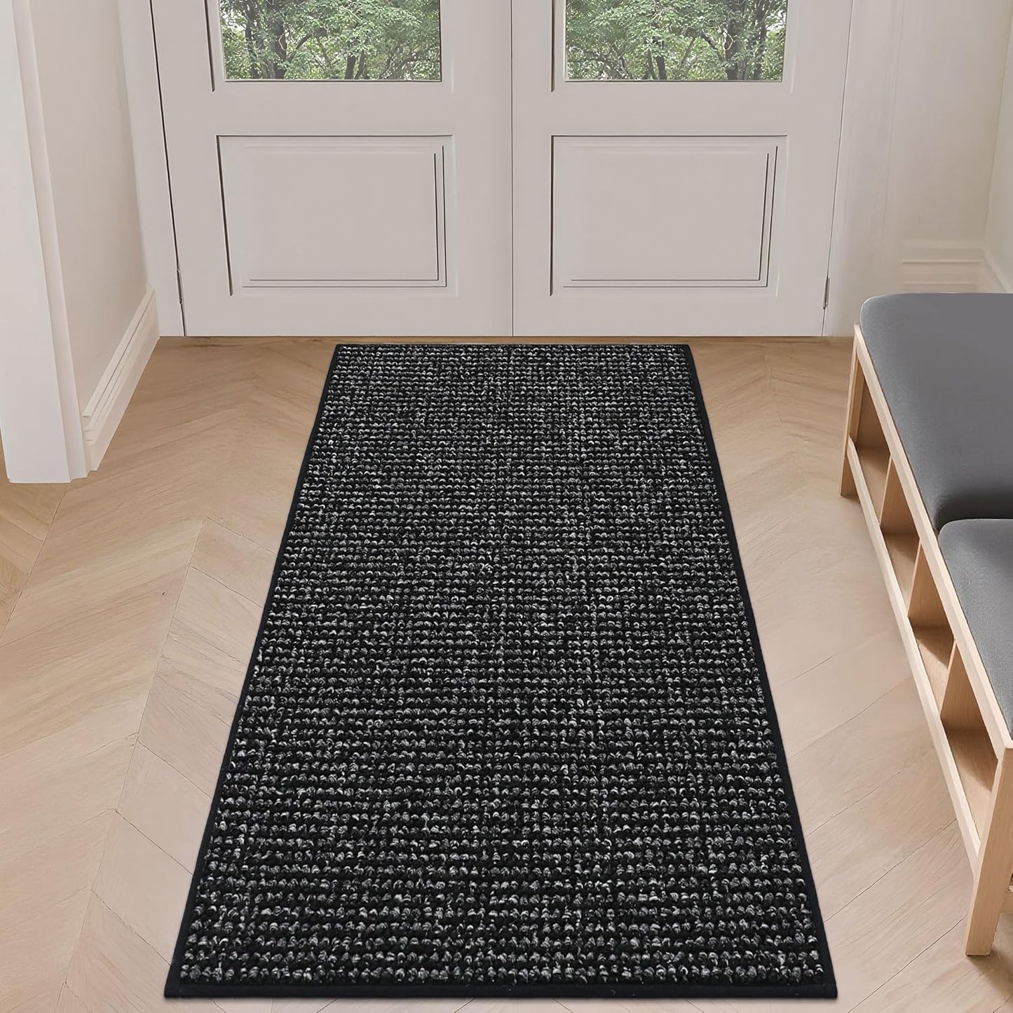 BEQHAUSE Dirt Trapper Door Mat 24in x 60in for Entryway Use