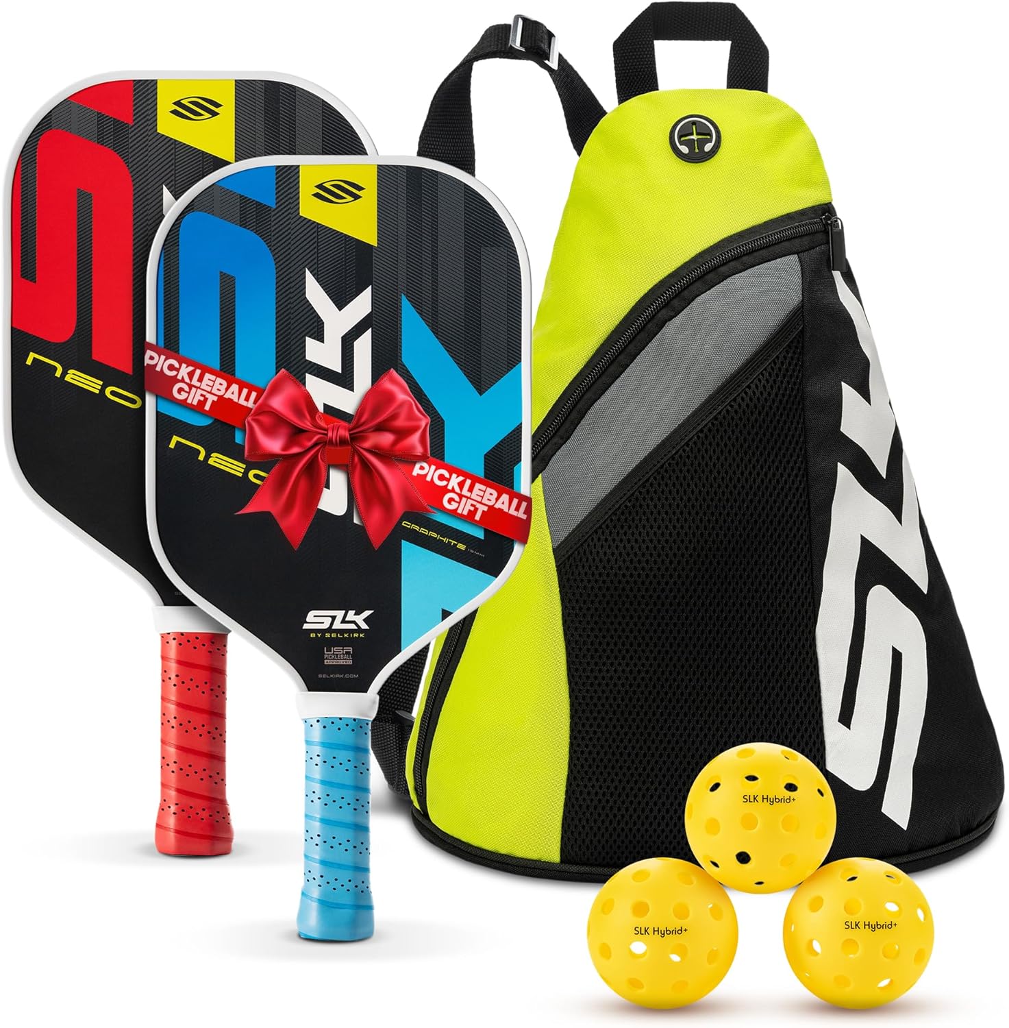 SLK Pickleball Paddles Set of 2 for Ultimate Game Control