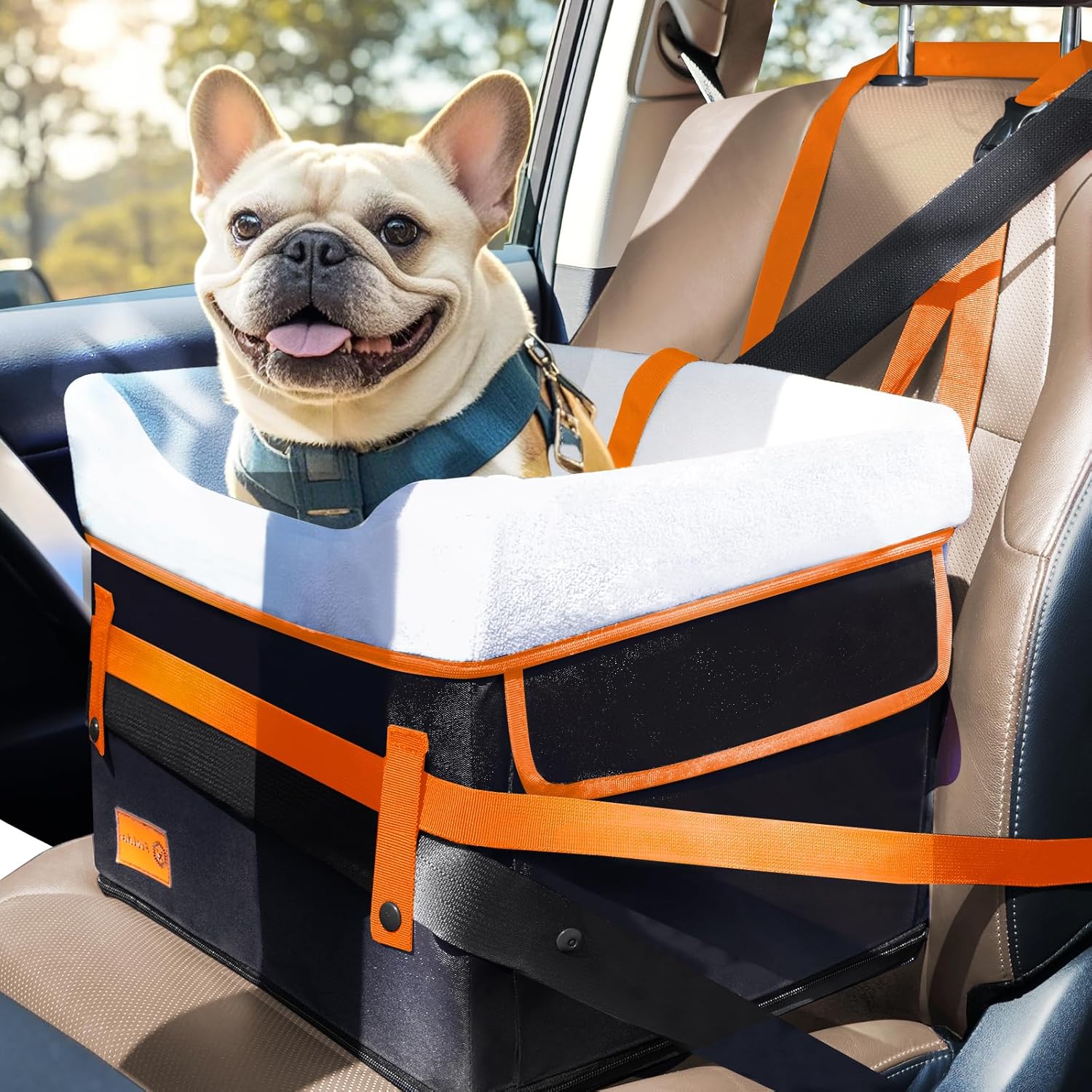 Fielda Dog Booster Seat: Safe & Comfy Travel for Small Dogs