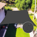 Waterproof Sun Shade Sail Canopy 12ft x 12ft Dark Grey - Breathable UV