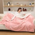 Electric Heated Blanket Twin Size - Fast Heating Twin Throw