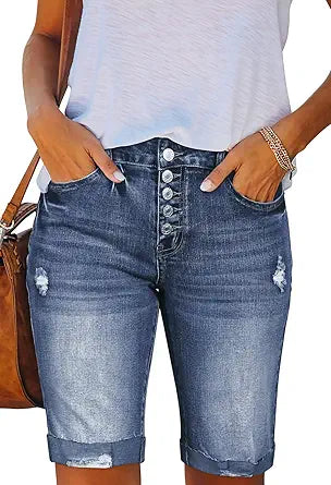 HAPCOPE Women's Bermuda Shorts for Casual Summer Style