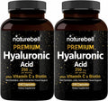 Hyaluronic Acid 2 Pack 250mg with Vitamin C & Biotin - Hydration