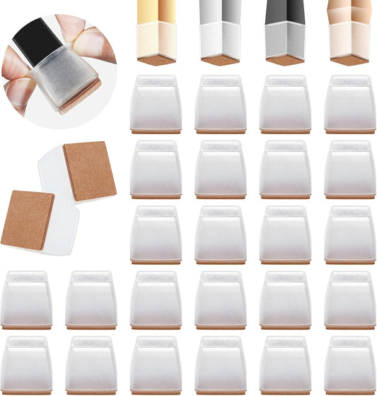 24 Pcs Furniture Felt Pads - Anti-Scratch & Noise Reduction!