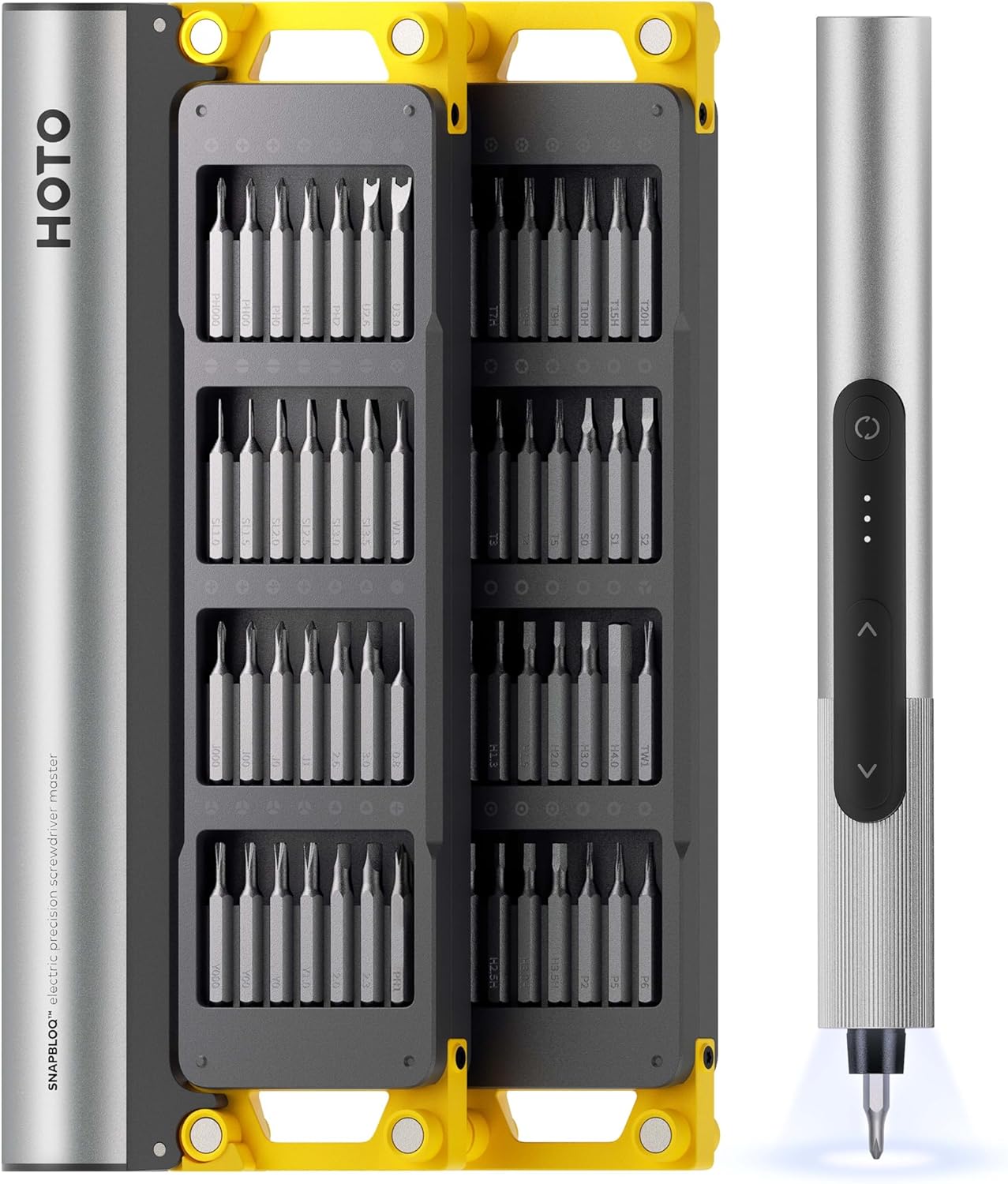 Precision Mini Electric Screwdriver with 56 Bits and Torque Settings