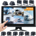 RV Backup Camera System with Carplay and 6-Channel DVR - 10.1in Screen