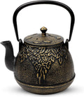 Tea Kettle Toptier Japanese Cast Iron Teapot 40 oz - Even Heat