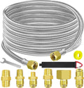 24 Ft High Pressure Braided Propane Hose Extension - Versatile