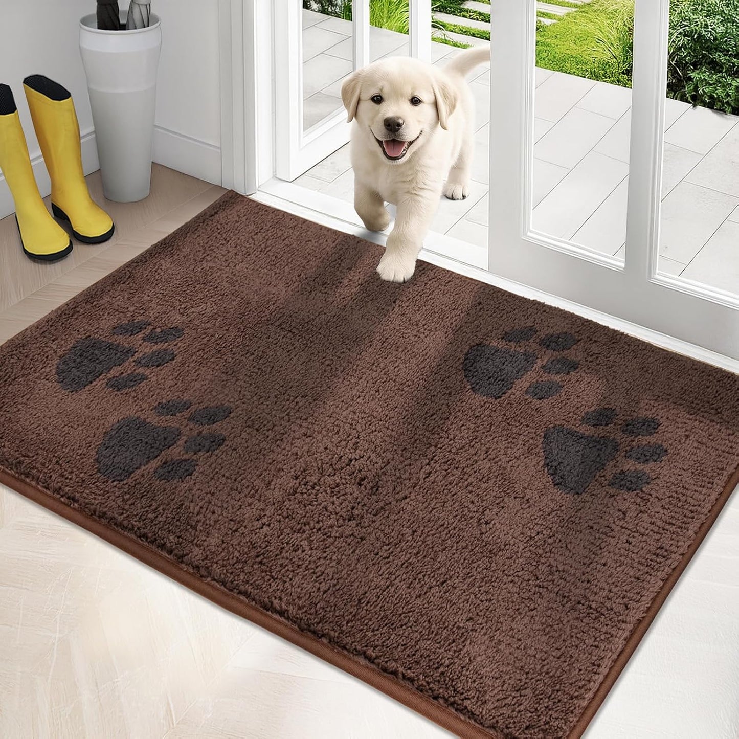 Dirt Trapping Door Mat 32in x 47in, Non-Skid Microfiber Rug