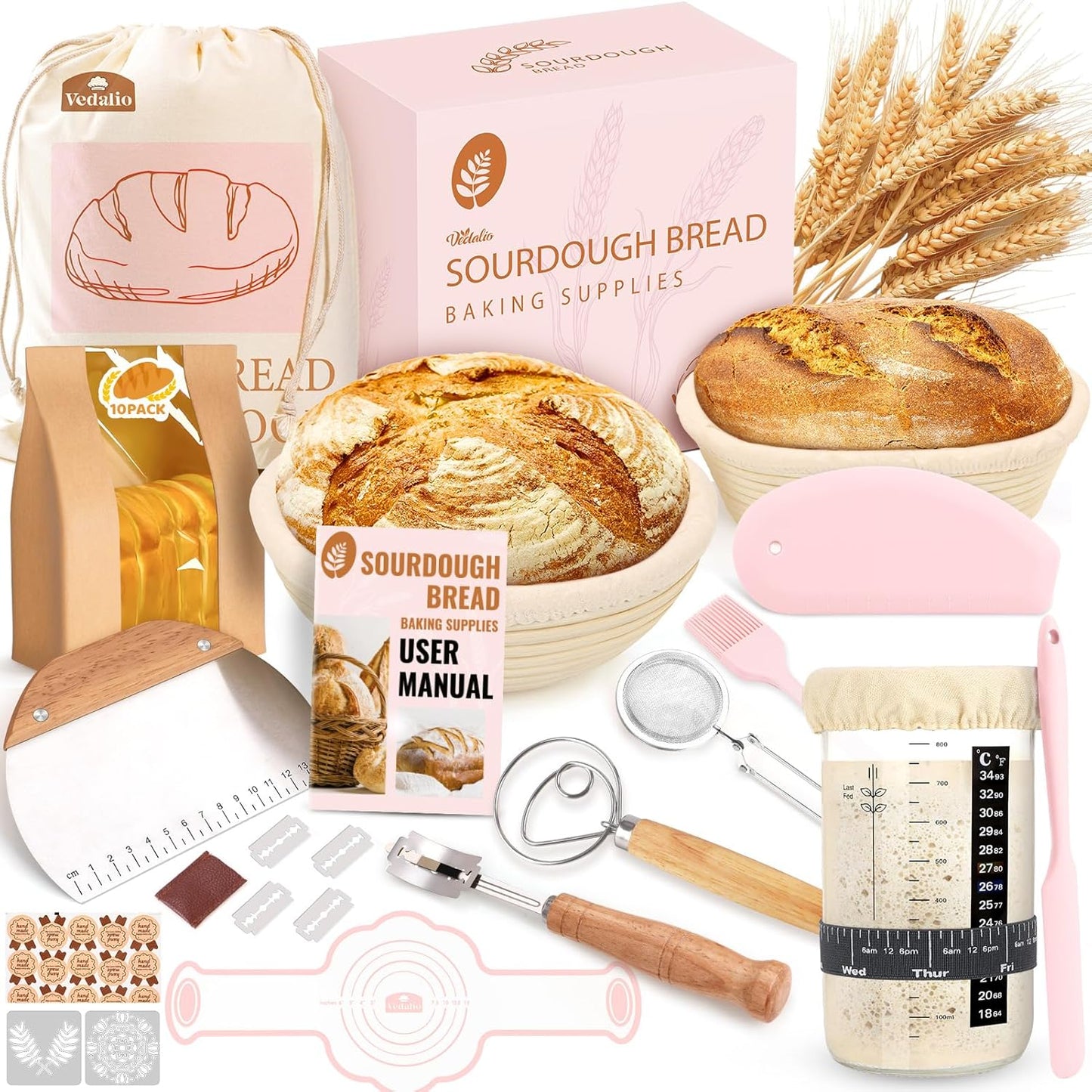 Sourdough Starter Kit for Perfect Bread Baking Supplies