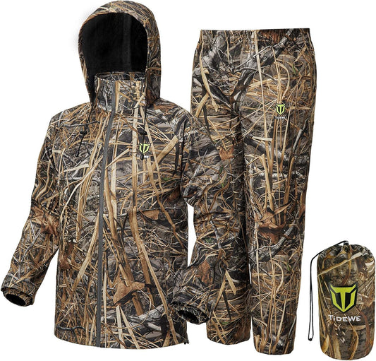 TIDEWE Rain Suit - Waterproof Lightweight 2 Pieces Rainwear