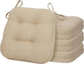 baibu Set of 4 Dining Chair Cushions with Memory Foam Comfort