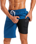 difficort Mens Swim Trunks with Compression Liner - Quick (Style 95T6)