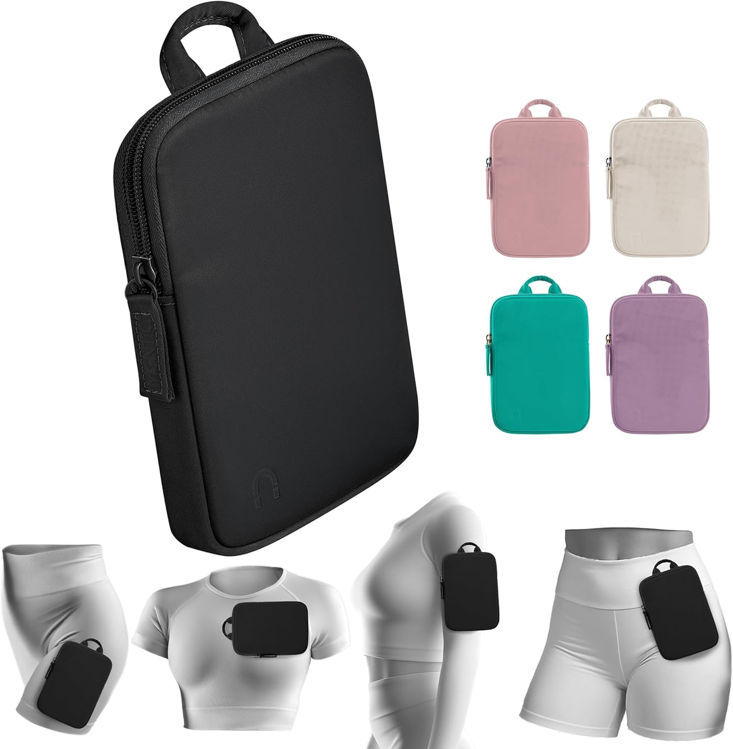 Running Phone Holder for Fitness - Lightweight Magnetic Pouch