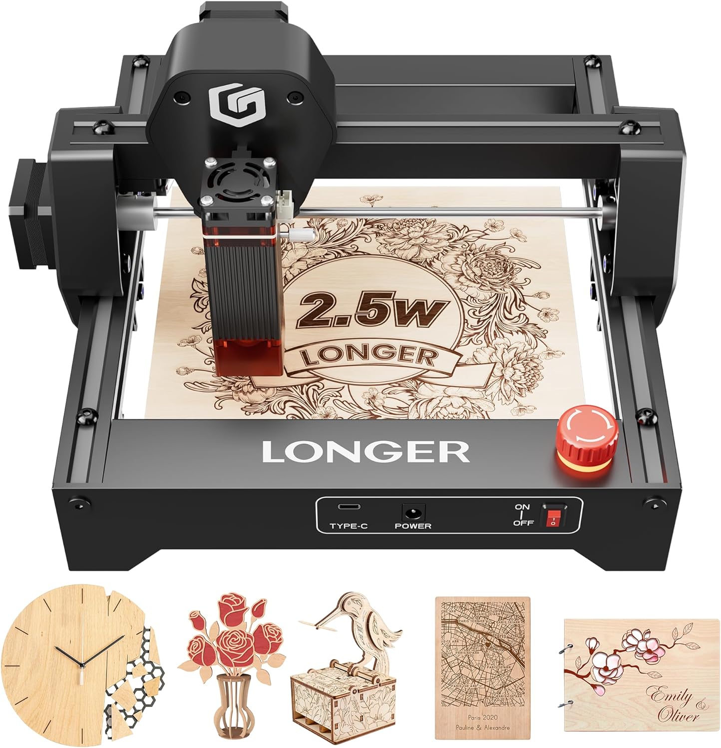 LONGER RAY5 Laser Engraver 2500mW High Precision Mini Cutter
