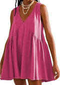 OPCAKM Women's V Neck Mini Dress - Perfect for Summer Outings