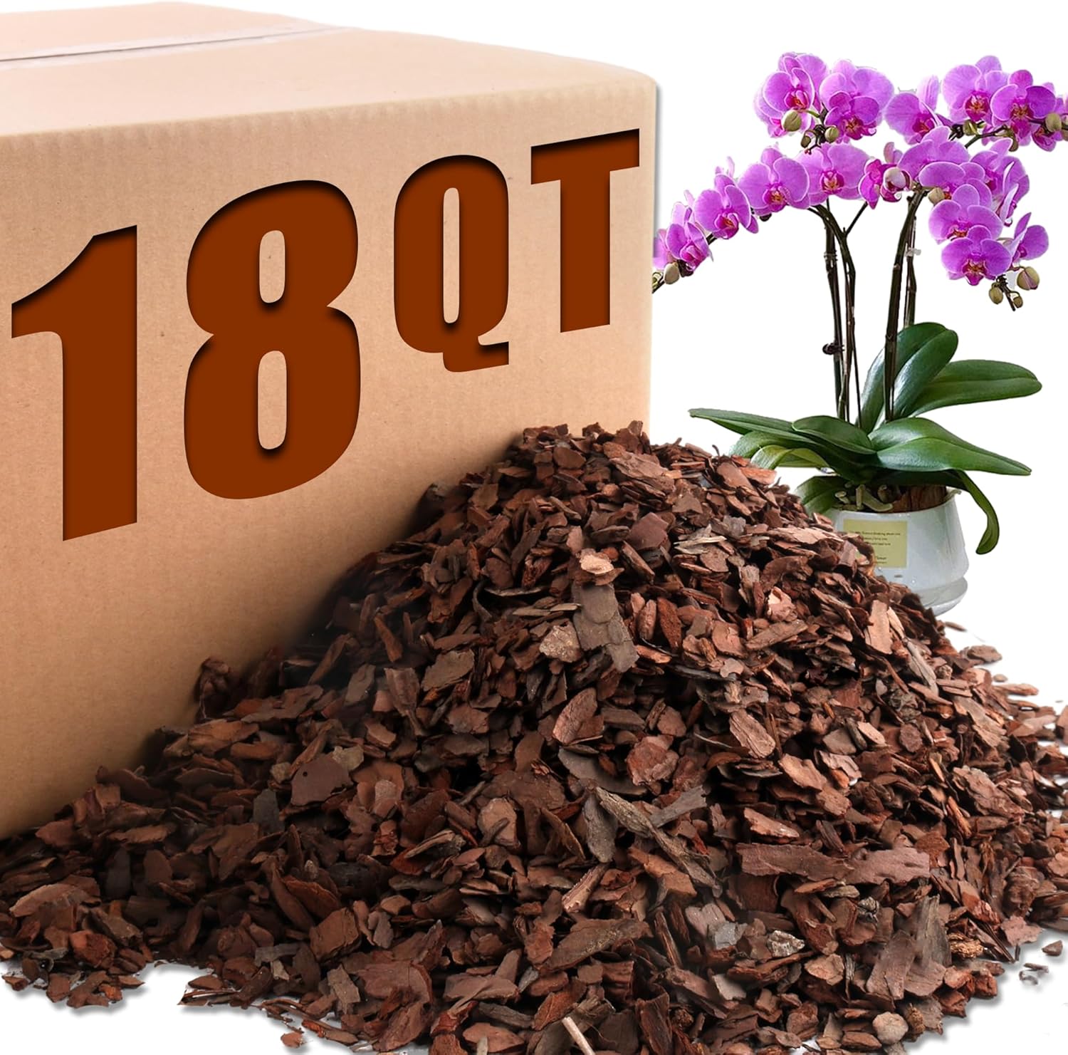 AVALUTION Orchid Potting Bark for Healthy Root Development