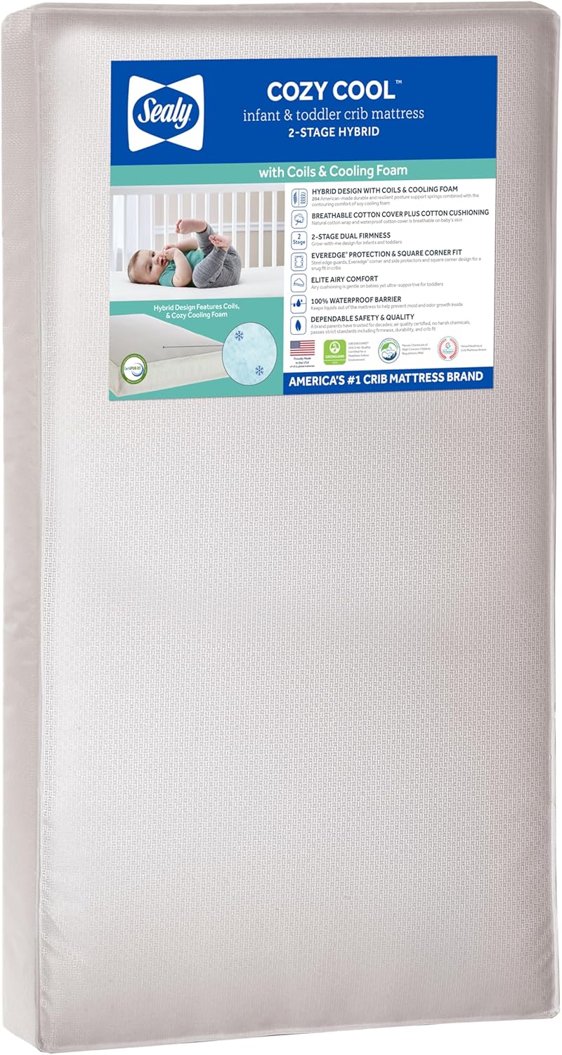 Sealy Baby Cozy Cool Hybrid Breathable Crib Mattress Review