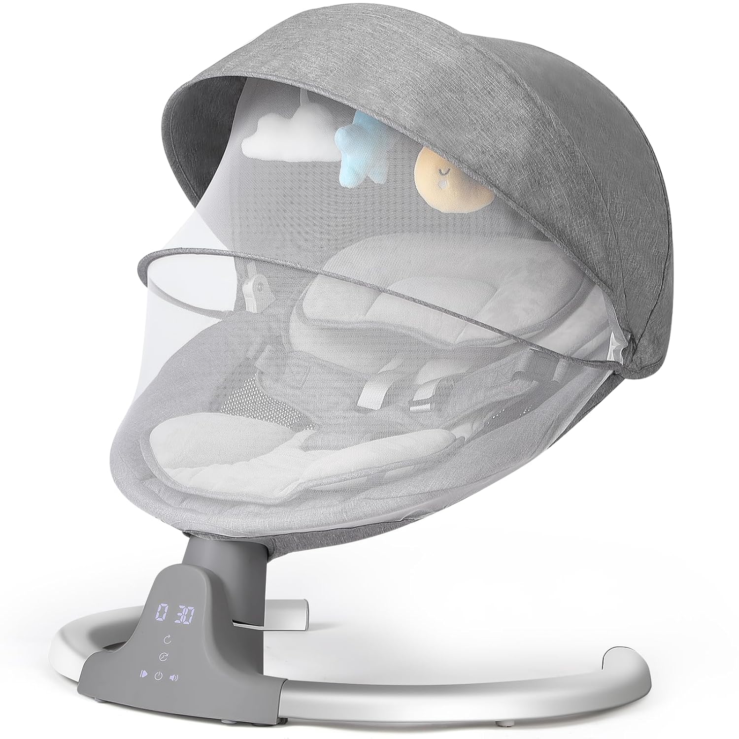 KIDINIX Infant Swing: 5 Speeds, 10 Lullabies, Remote Control