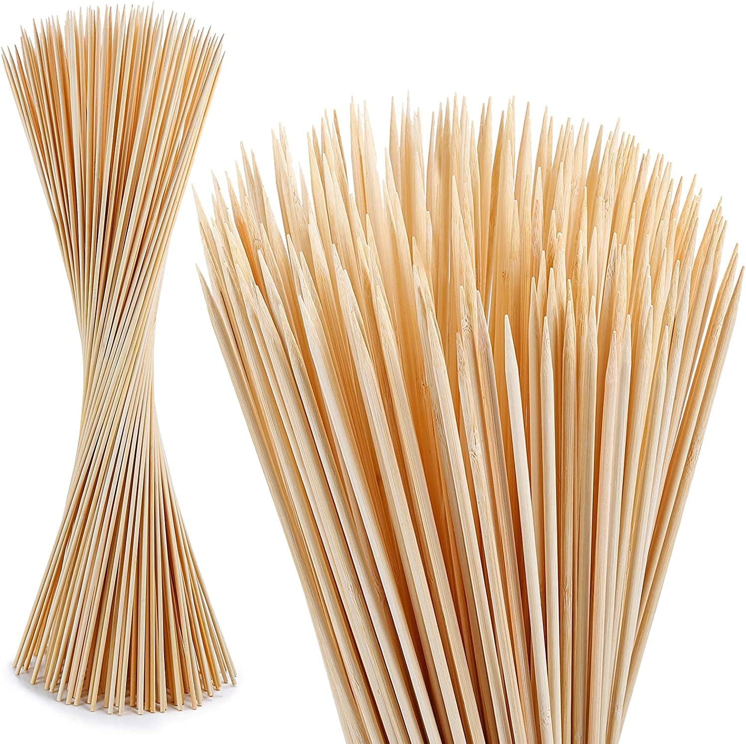 300 PCS Extra Long Bamboo Marshmallow Roasting Sticks for BBQ